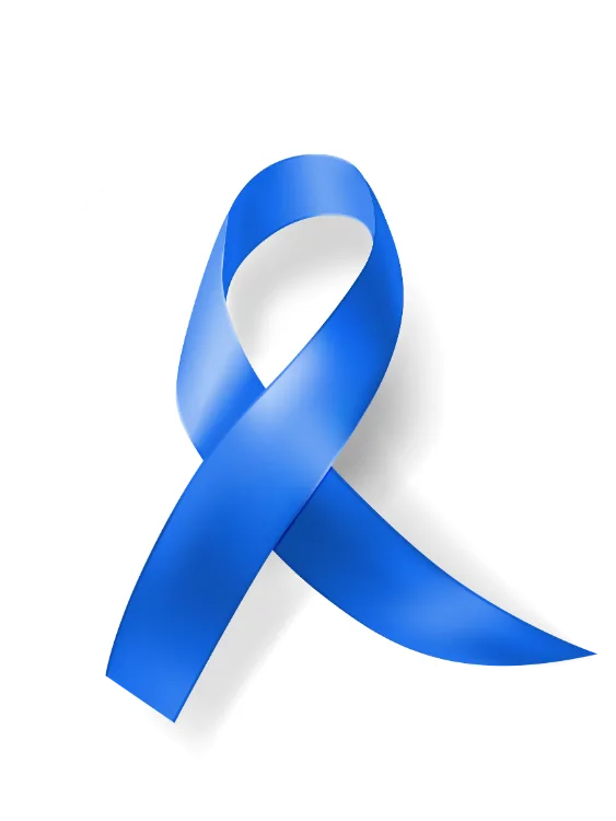 Listón azul de concientización